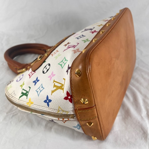 LOUIS VUITTON Authentic Monogram Multicolor White Base Alma Made in USA M92647 - Picture 10 of 17